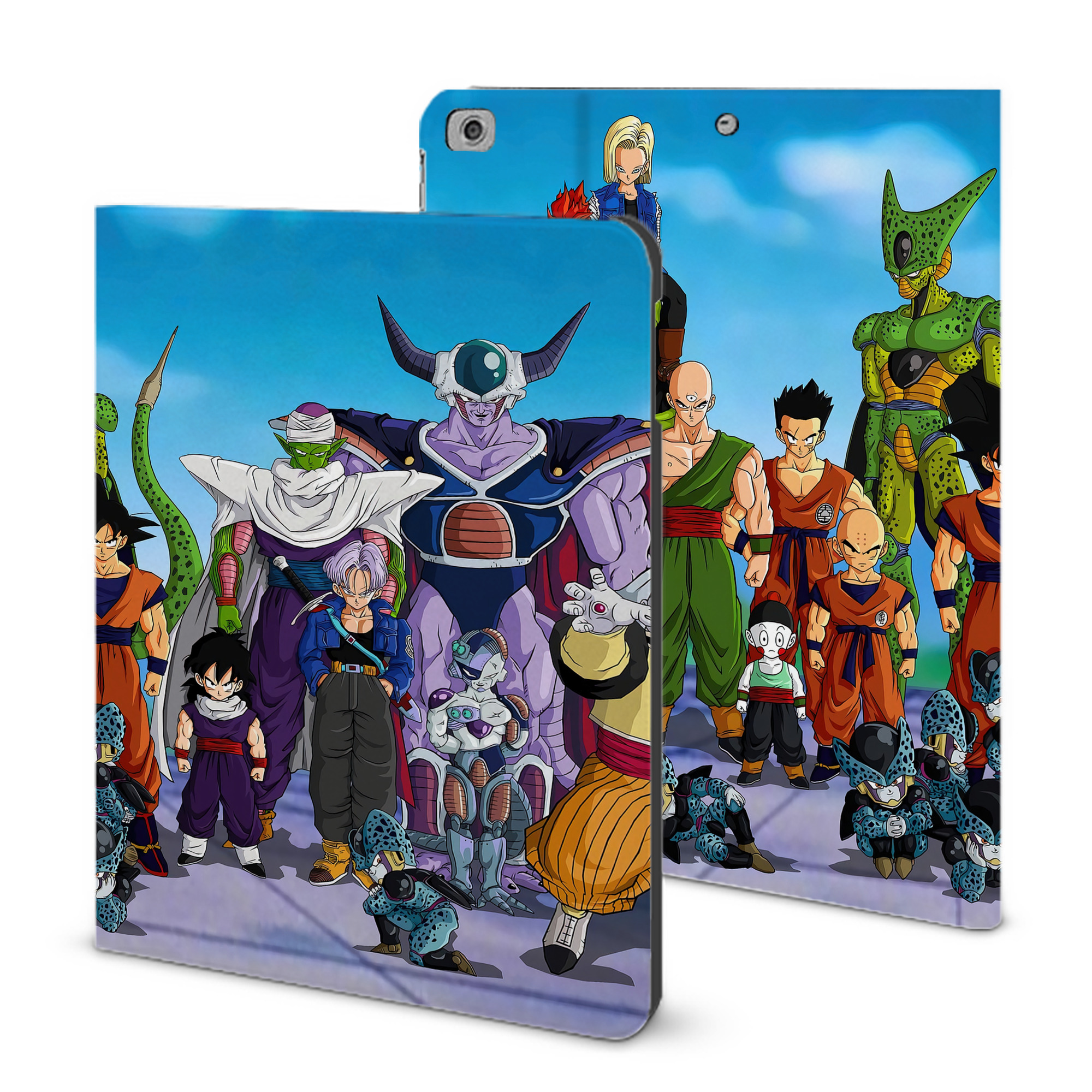 （画像用） ドラゴンボール DRAGON BALL IPad ケース ブック型 PUレザー TPU 耐衝撃 軽量 薄型 ペン収納なし 全面保護 IPad 各モデル対応
